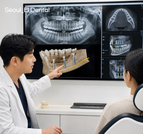 임플란트 치료 전 상담 사진